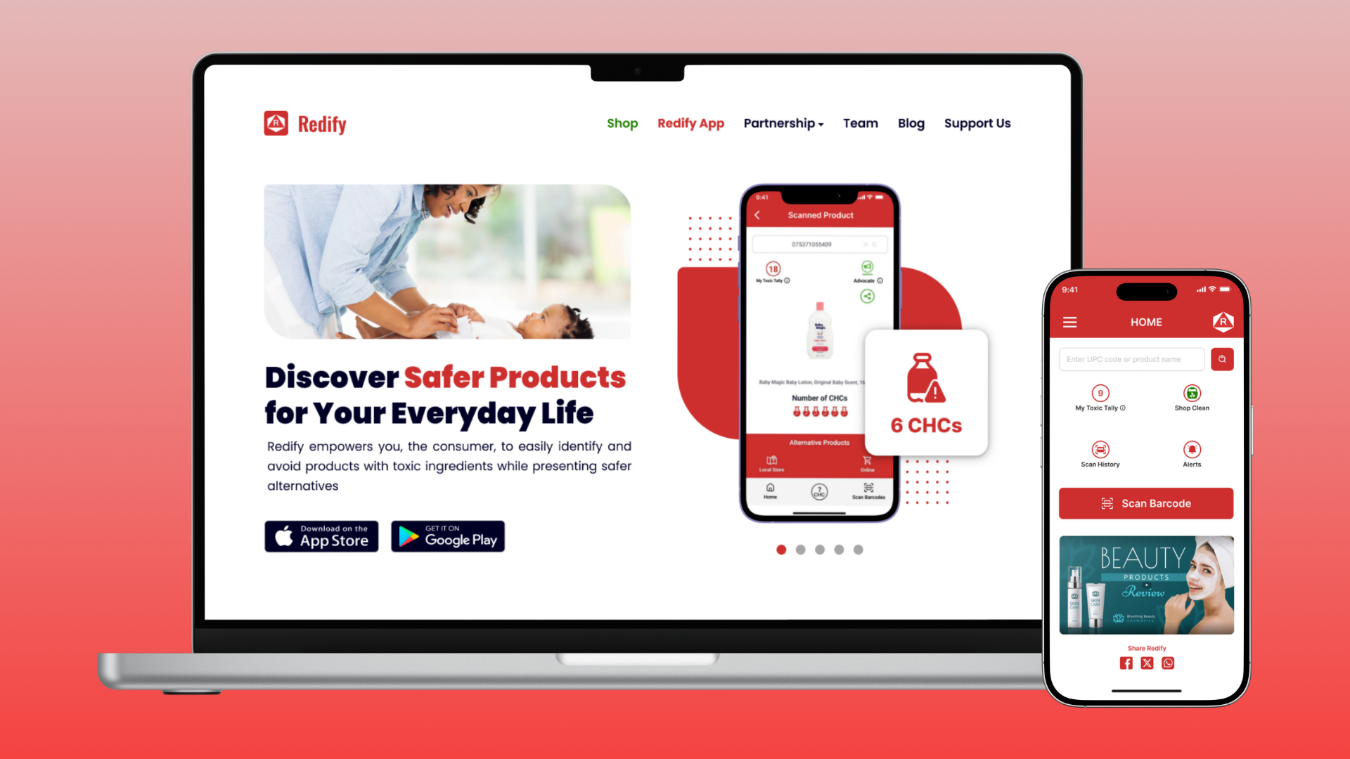Redify App & E-commerce Platform | Portfolio Case Study | CodeScale